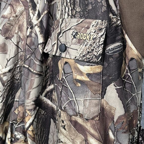 ProHunter Gear By Rocky Bibs Mens‎ XLarge Camo RealTree Hardwoods Thinsulate - Picture 6 of 16
